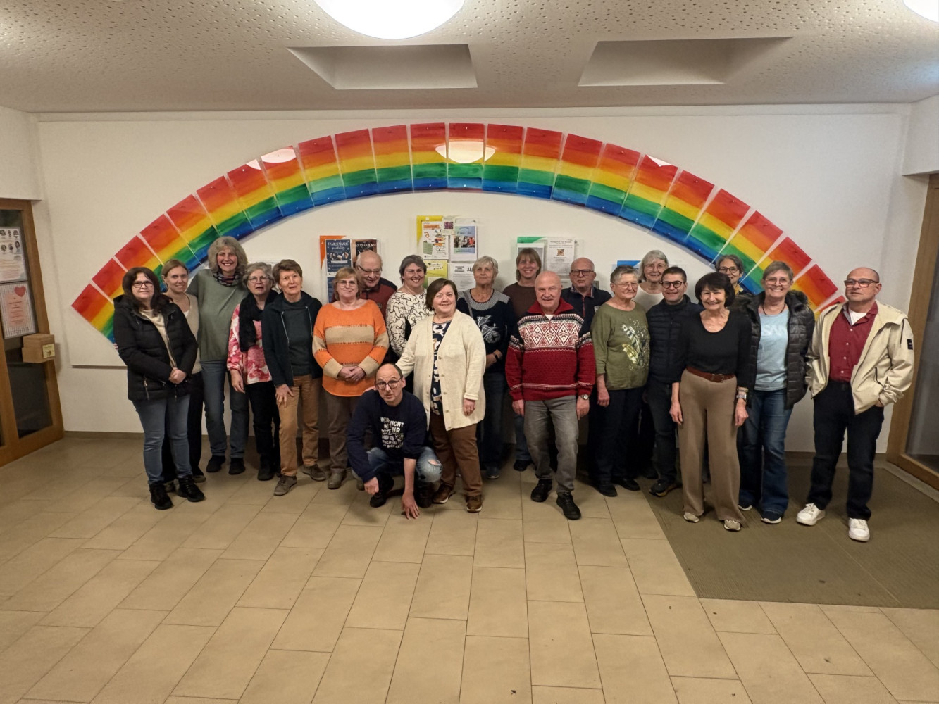 Gruppe der ehrenamtlich Mitarbeitenden im Begegnungscafé