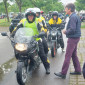 Segnung auf dem Motorrad